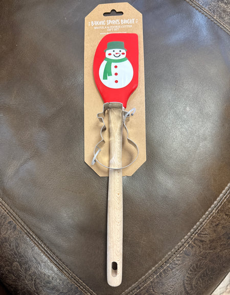 DI Christmas Spatula and Cookie Cutter Gift Set - Snowman