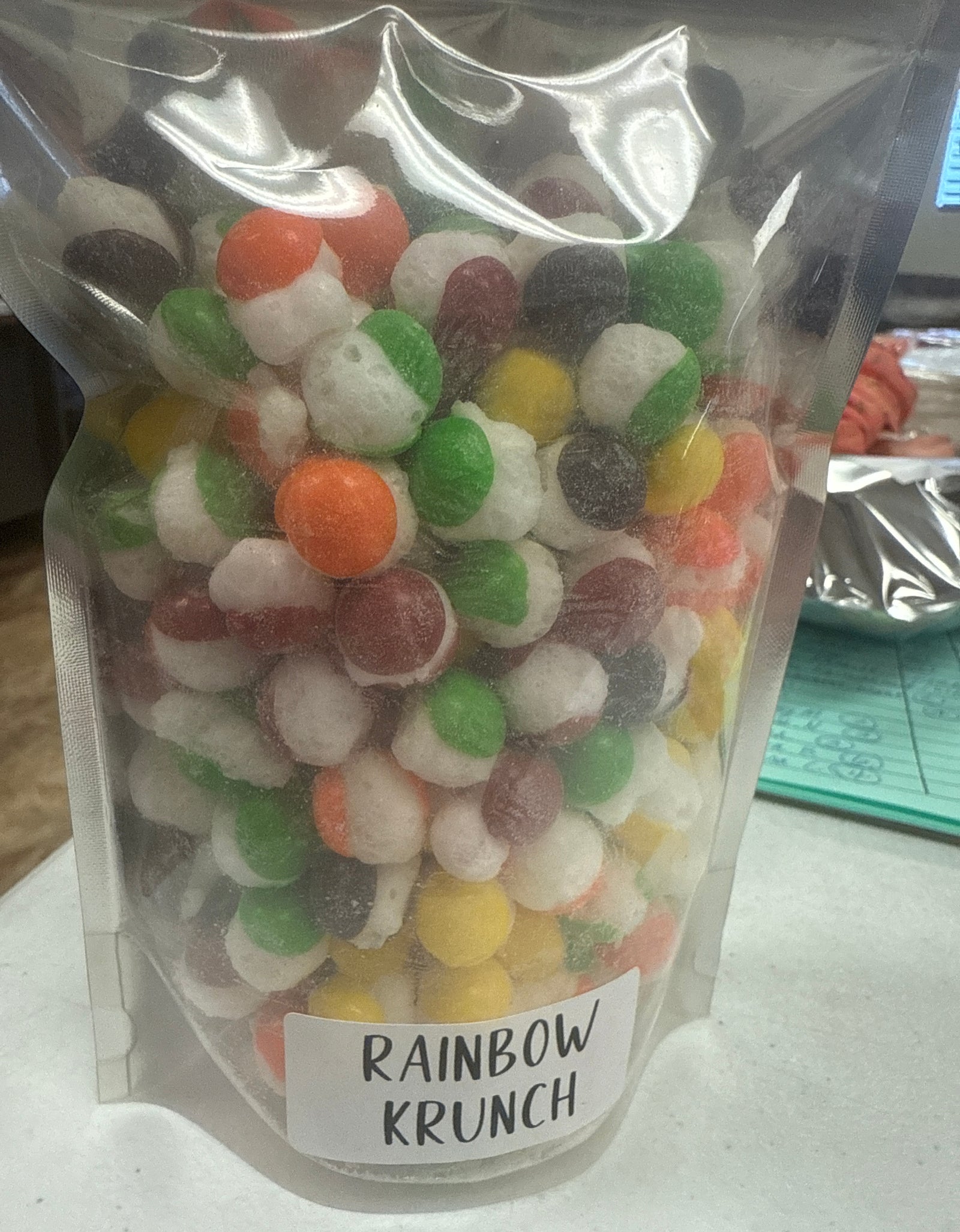 Freeze-dried skittles