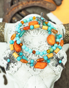 Amber Ridge Cross Beaded Bracelet Set