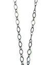 Blue stone point pendant necklace