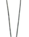 TUBE CHAIN W/RING & DANGLES DROP NECKLACE