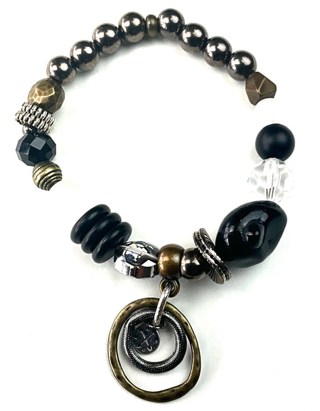 Single Beaded Stretch Bracelet