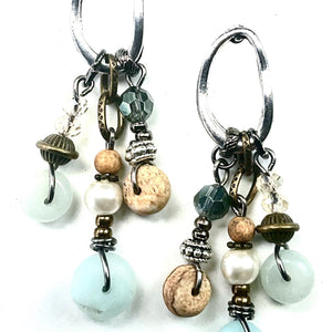 Natural Bead Dangle Earring