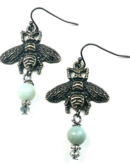 Bee and Dangle Earrings