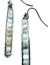 Beaded thin earrings