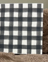 Organic Dish Towel - Buffalo black check