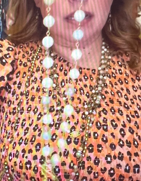 Rant & Rave amazonite beaded necklace with pearl drop