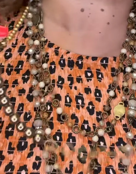 Rant & Rave beaded long necklace