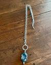 Rant & Rave gray stone pendant on link chain with toggle clasp