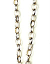 LONG CHAIN W/STACKED ABRACT OVALS PENDANT