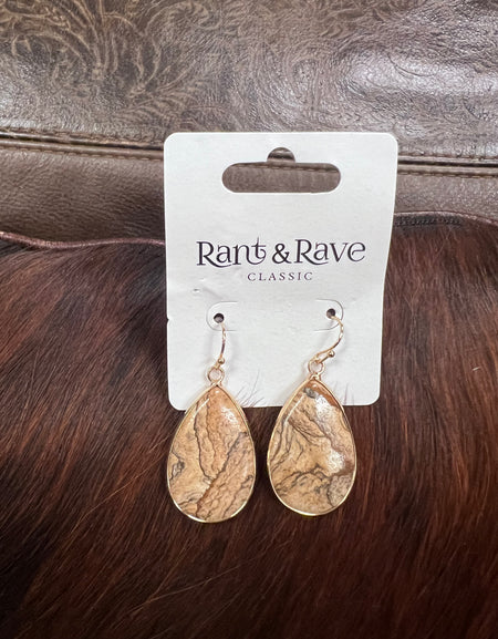 Rant & Rave jasper earrings