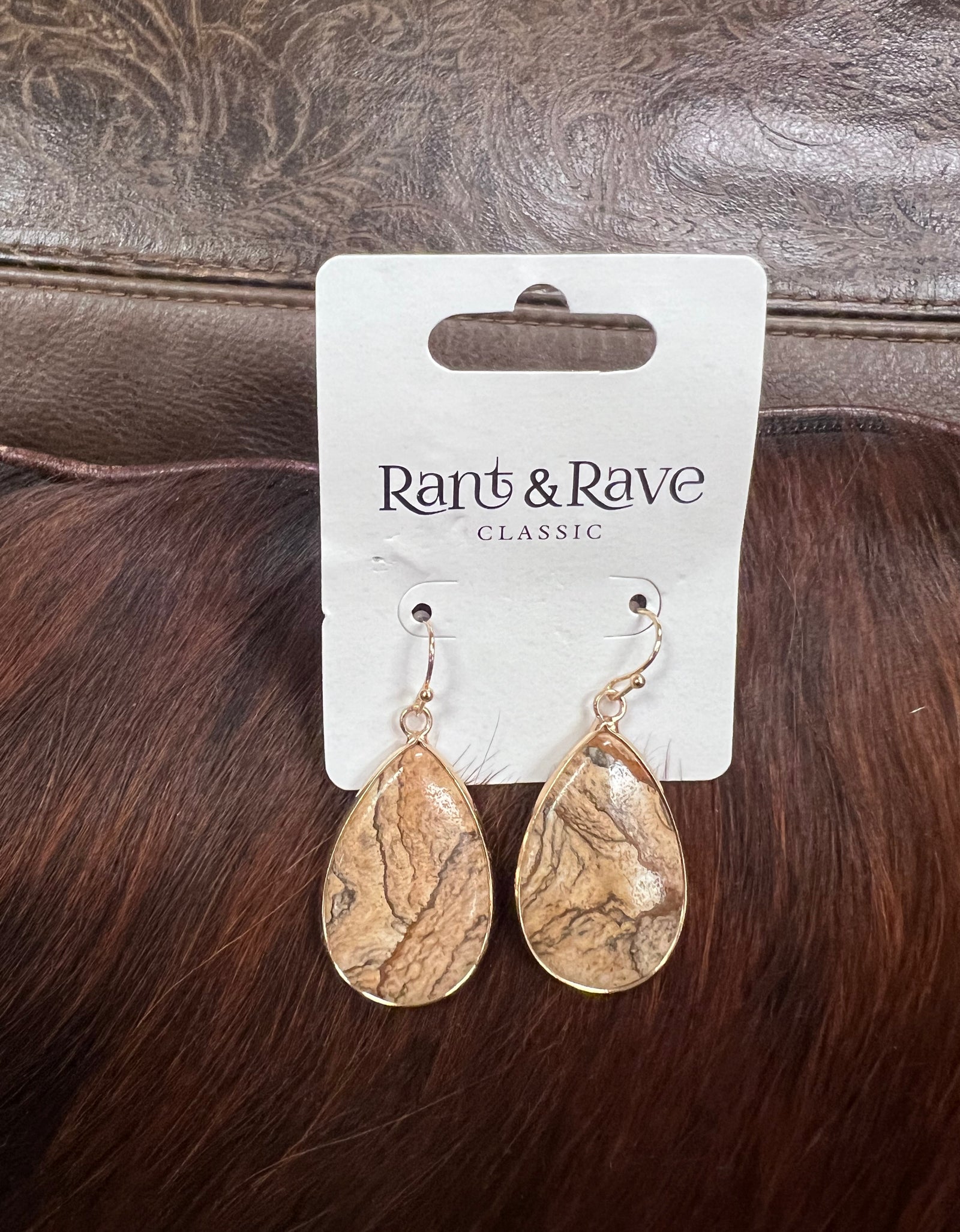Rant & Rave jasper earrings