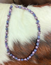 Rant & Rave purple bead/rock necklace
