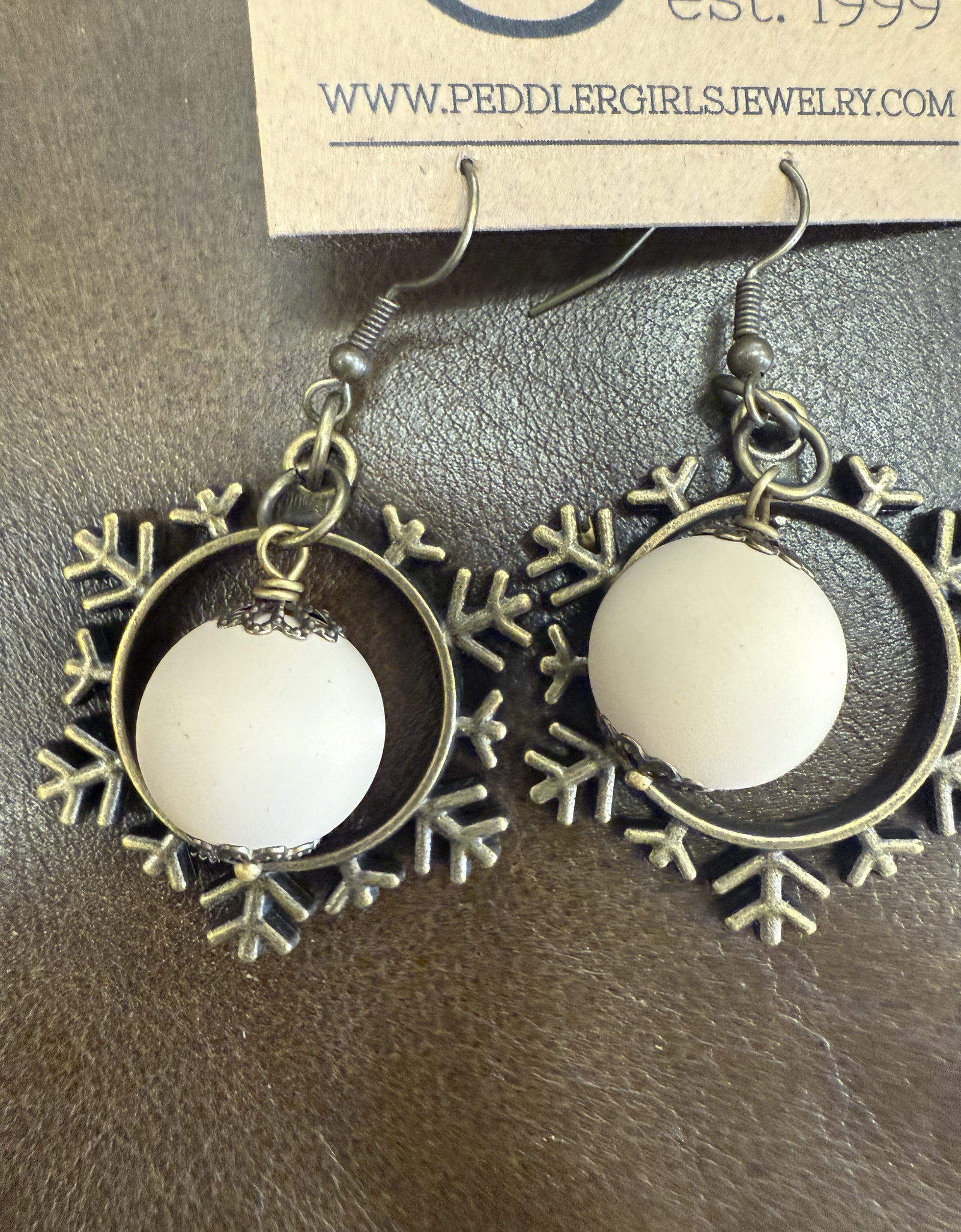 PGJ Just a Snowball Bronze Earrings