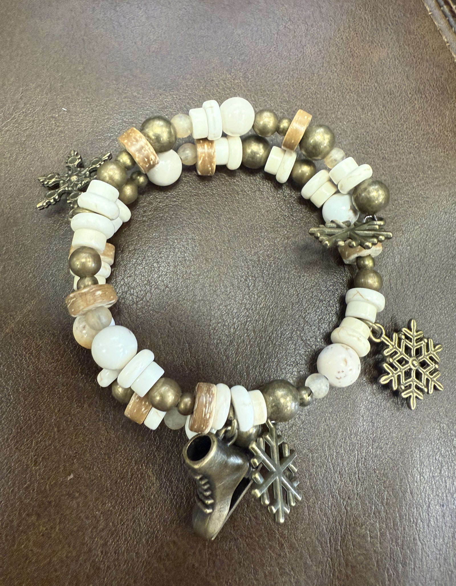 PGJ Winter Time Bronze Wrap Bracelet