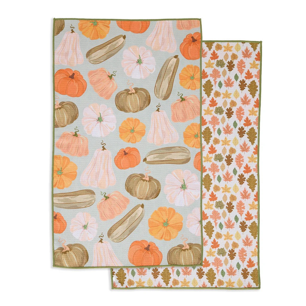 Harvest Pumpkins Dish Towel