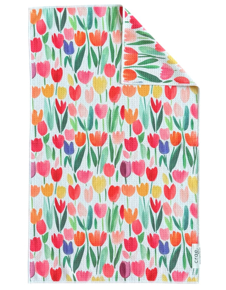 Tulip Time Double-Sided Towel