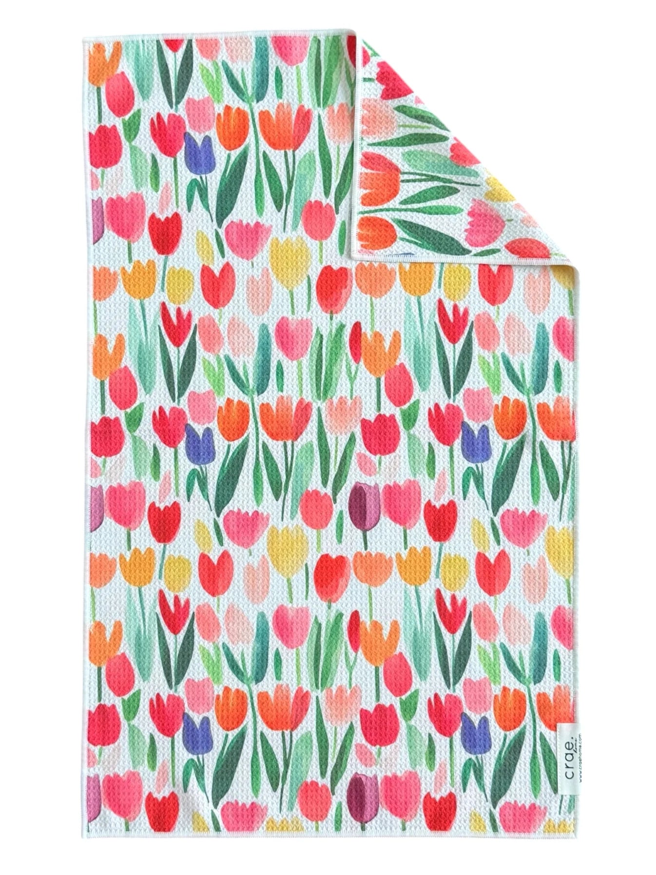 Tulip Time Double-Sided Towel