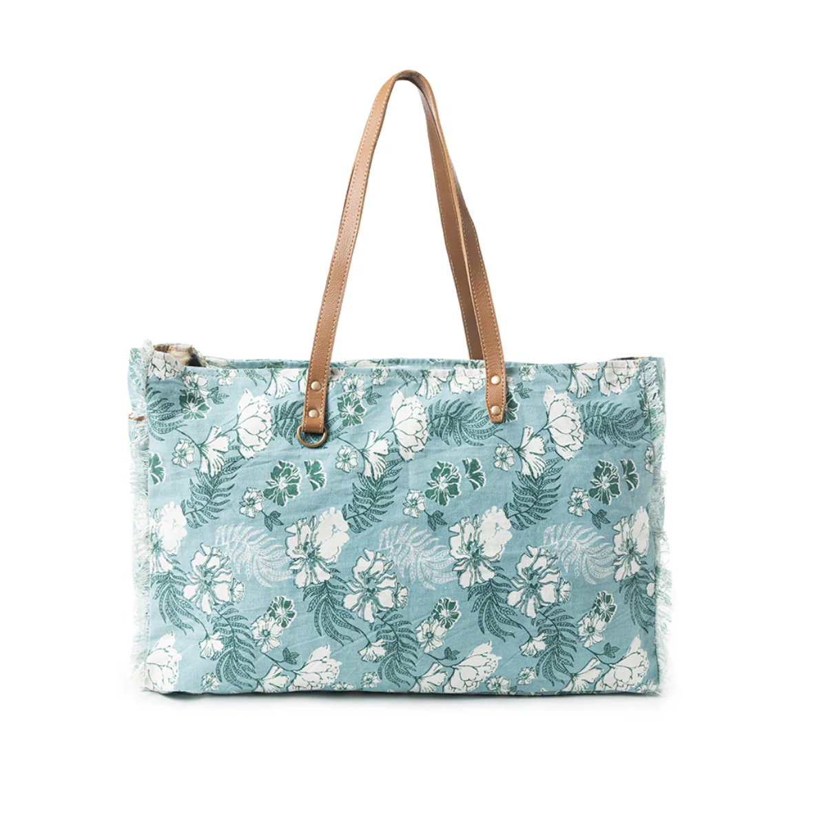 Delft Garden Weekender Bag - Gray