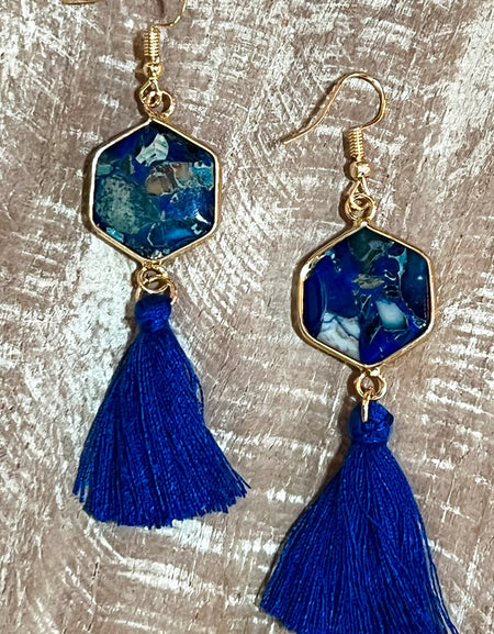 Janet Earrings blue