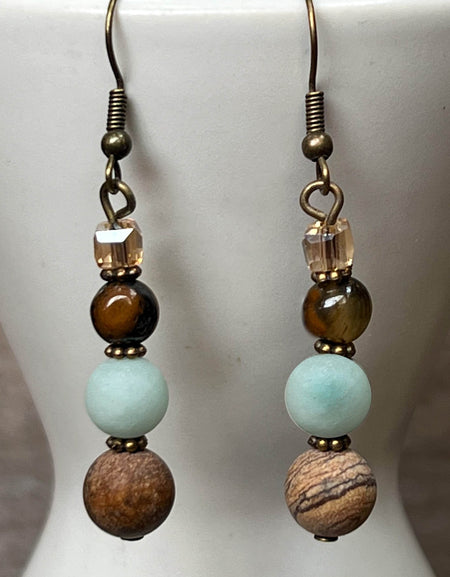 Emery Earrings Amazonite
