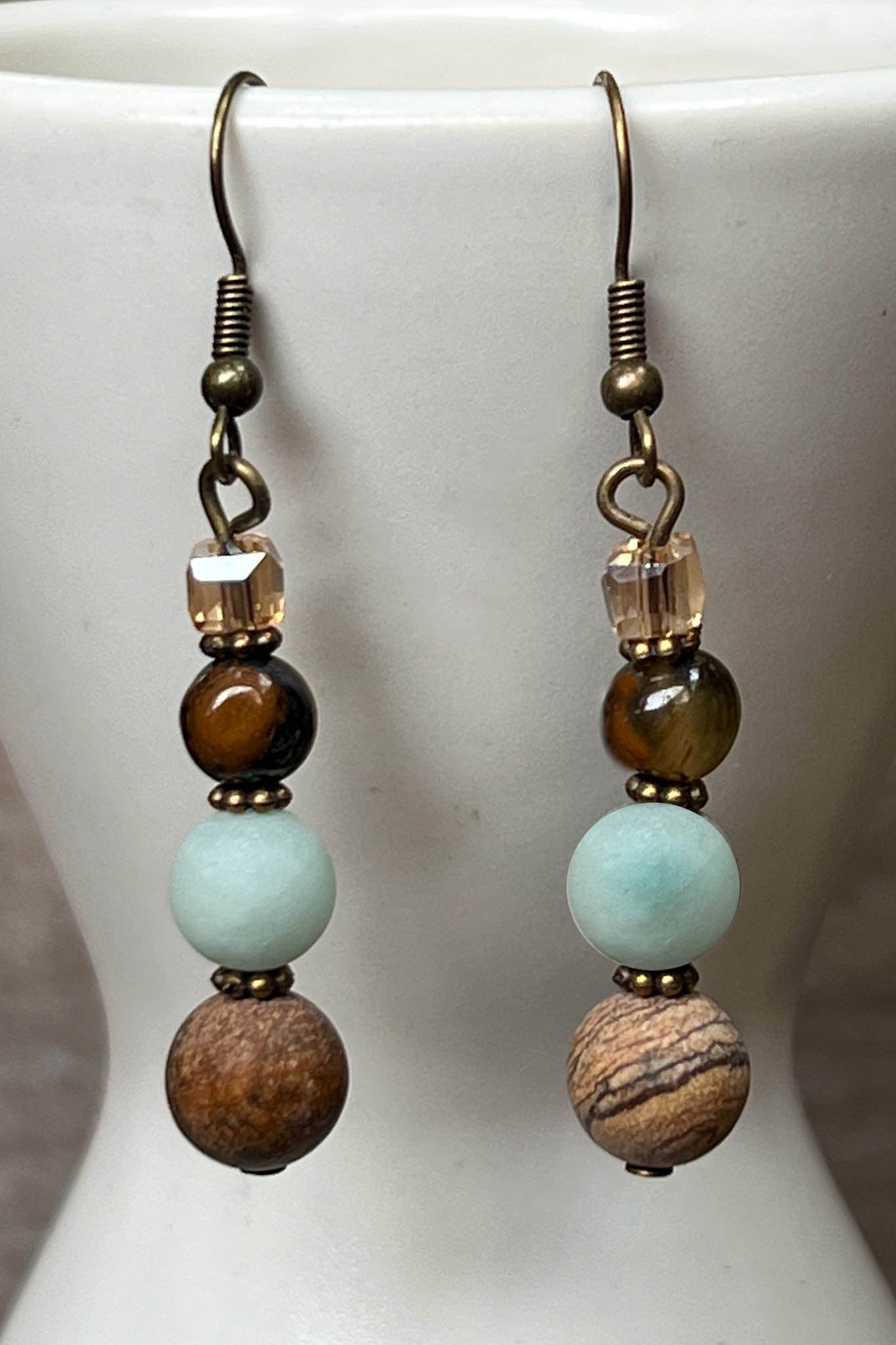 Emery Earrings Amazonite