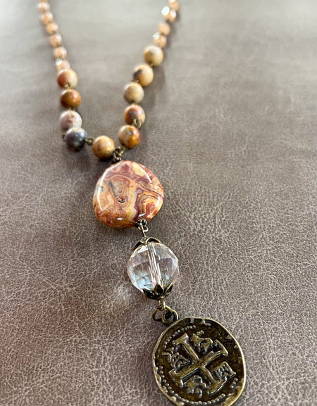 Alexis Necklace Bamboo Blush