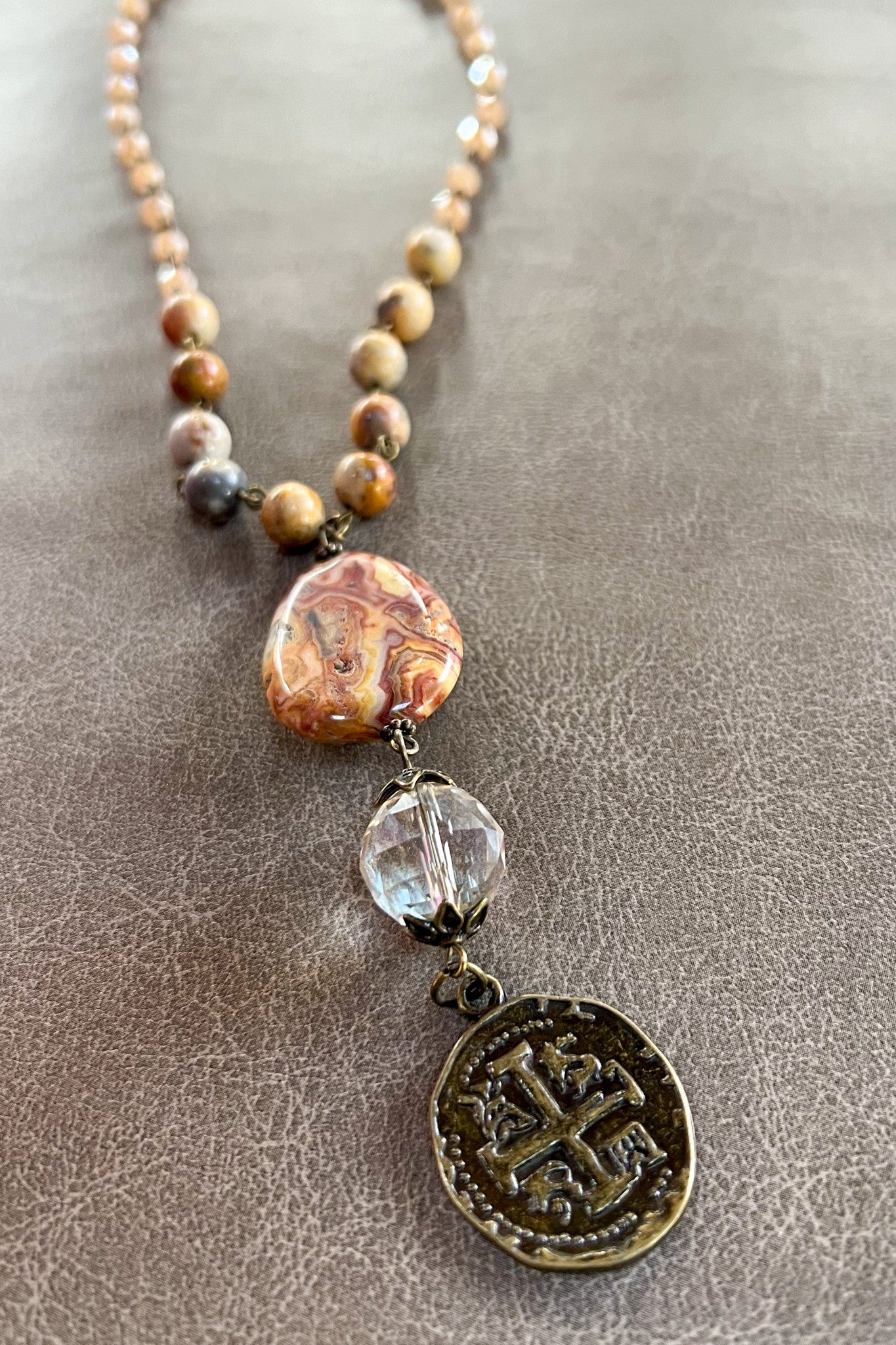 Alexis Necklace Bamboo Blush