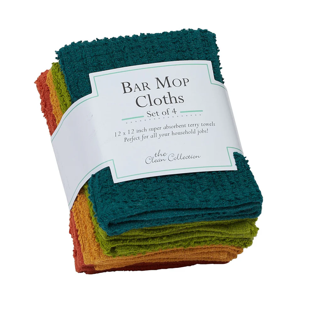 Rustic Bar Mop Dishcloth Set of 4