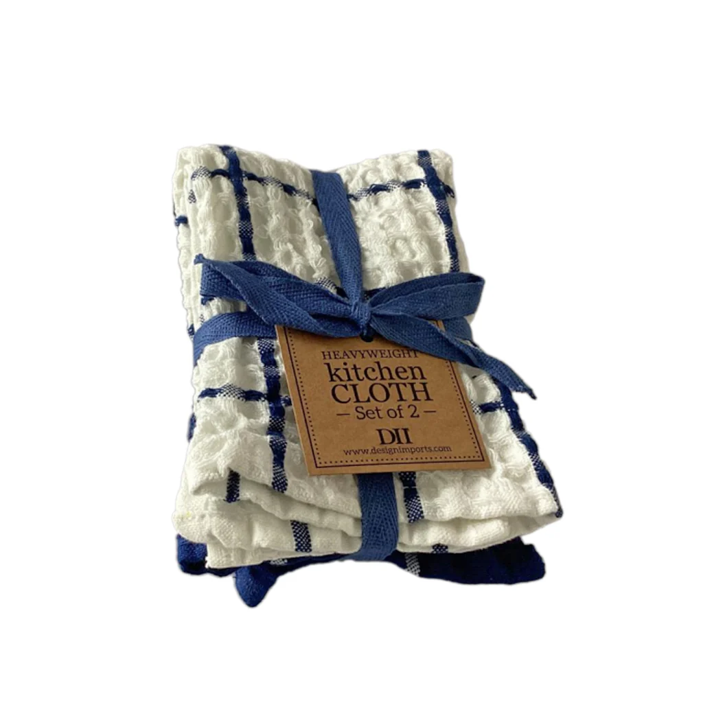 Kitchen Windowpane Waffle Dishcloth Set of 2