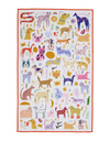 Doggy Disco Printed Microfiber Dishtowel