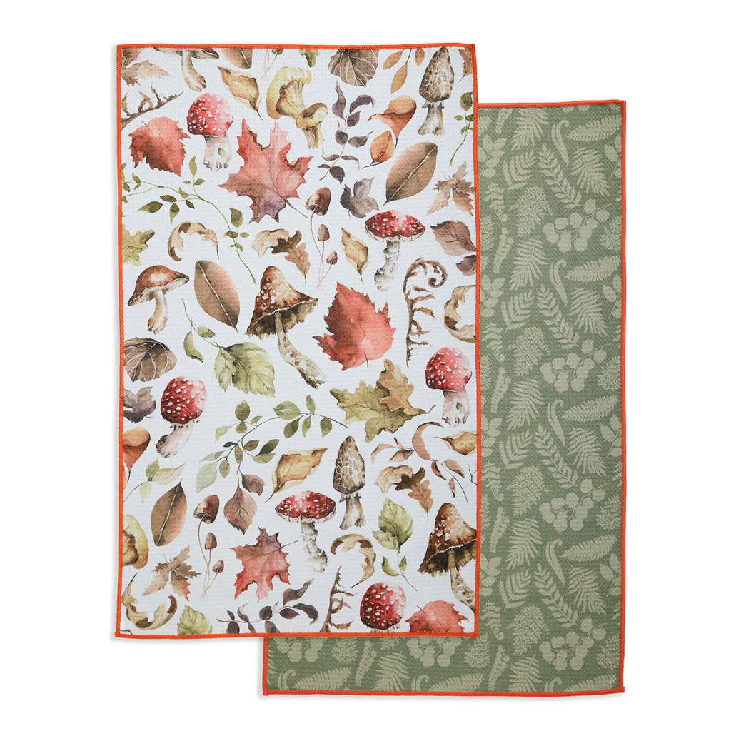 Autumn Woodland Microfiber Dishtowel