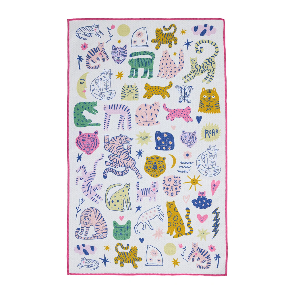 Meow Meow Microfiber Dishtowel