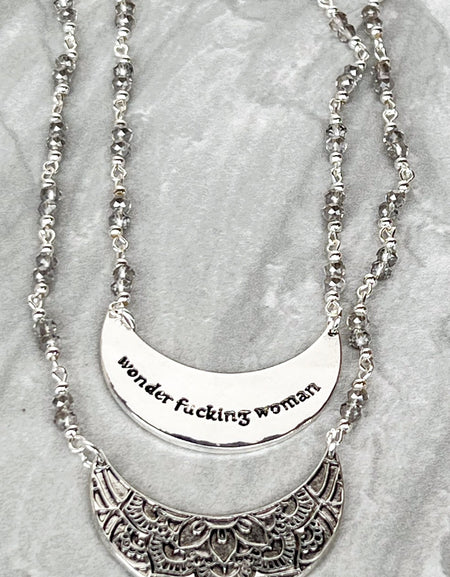 Wonder Woman Necklace - Silver