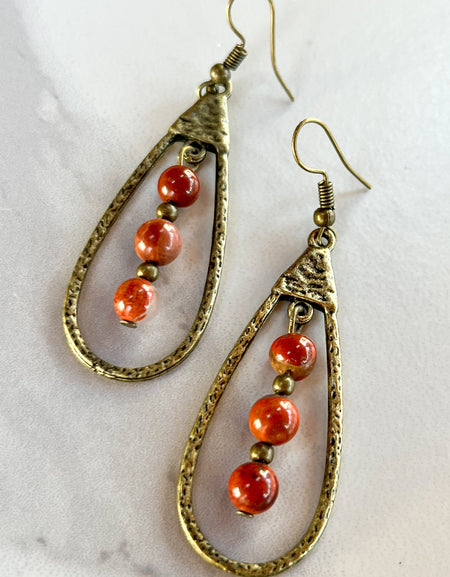 Sherri Red Jasper Earrings