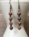 Elyse Earrings Rhodonite