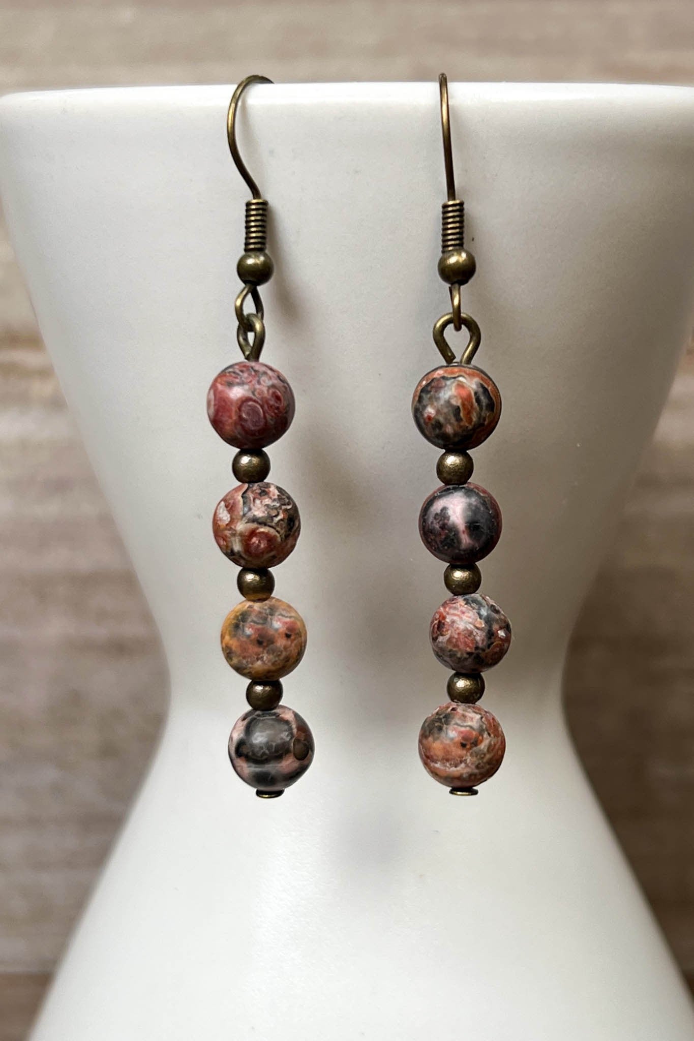Elyse Earrings Rhodonite