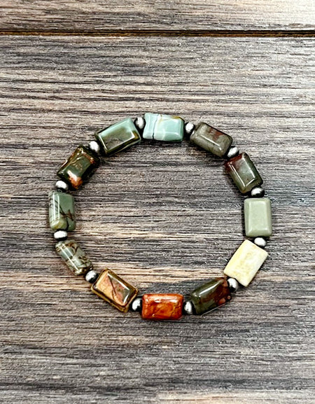 Handmade Gemstone Stretch Bracelet