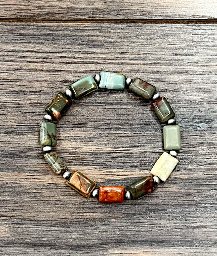 Handmade Gemstone Stretch Bracelet