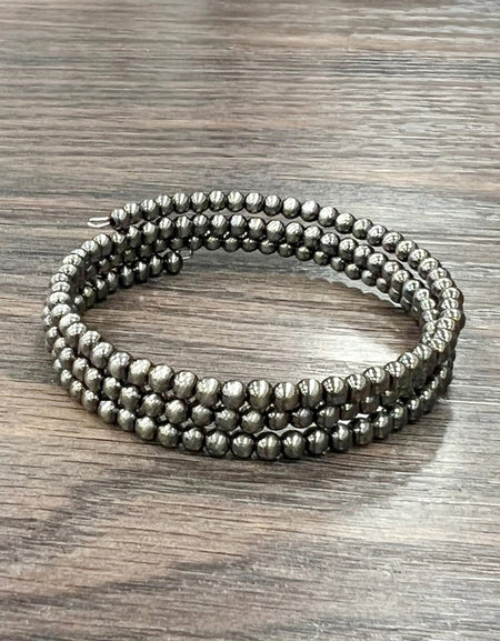 4mm Polish Navajo Bead Wrap Bracelet