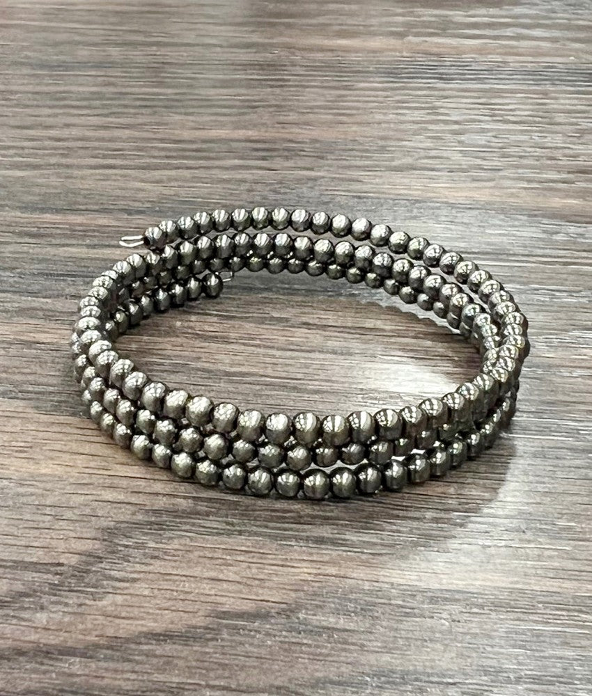4mm Polish Navajo Bead Wrap Bracelet