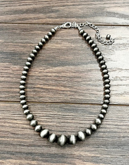 16-inch Graduated Navajo Bead Necklace