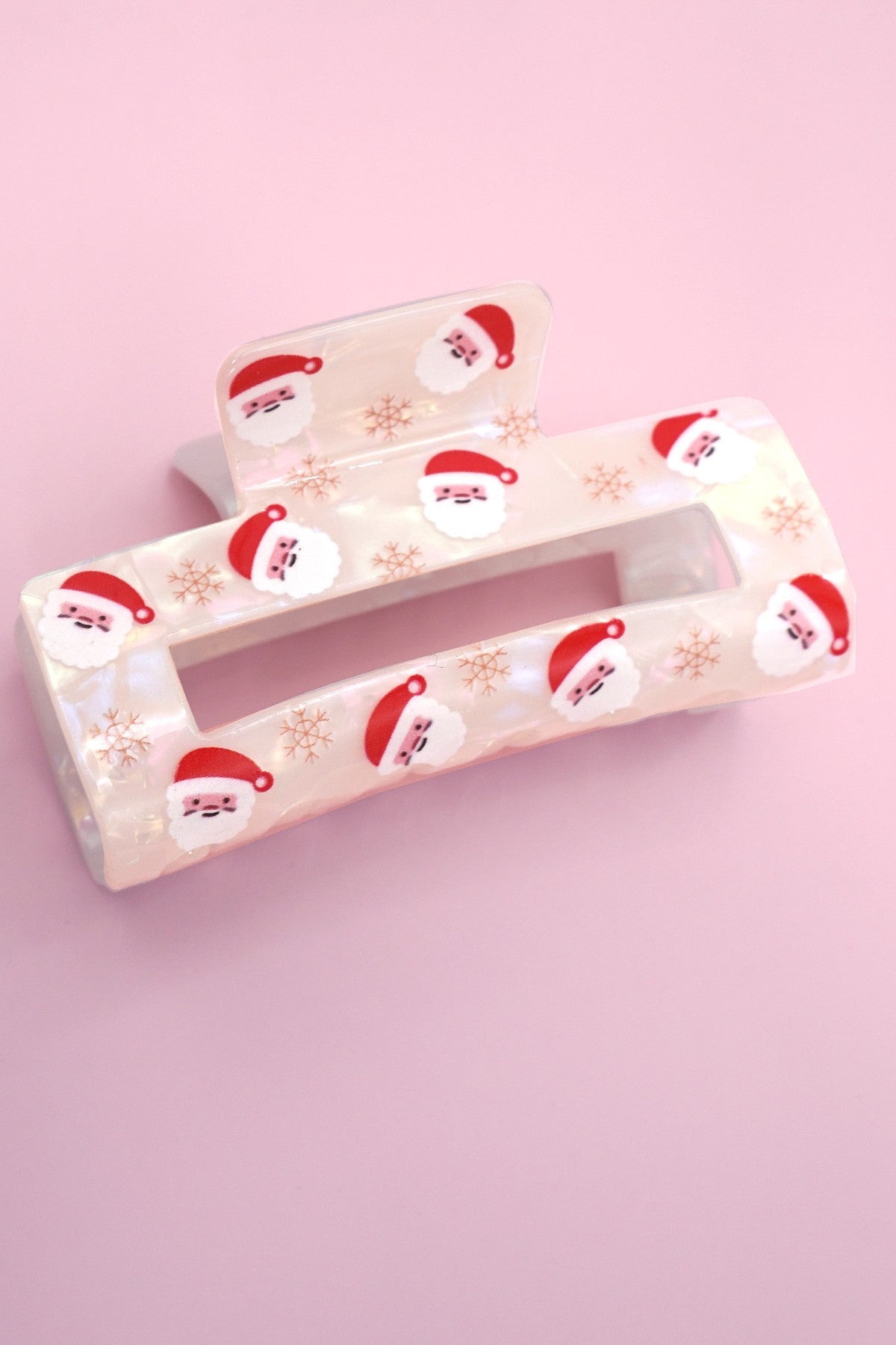 Holiday Hair Claw Clip - Santa/Snowflake