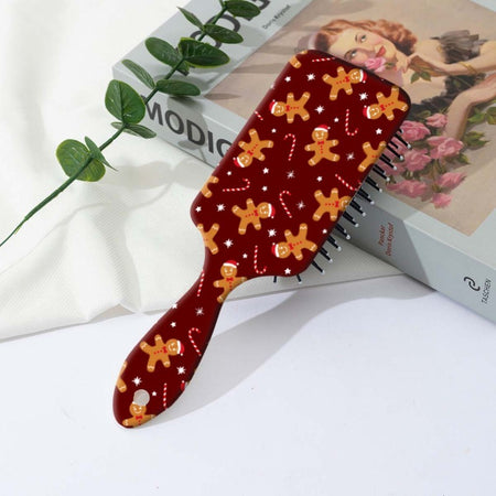 Christmas Paddle Hair Brush - Gingerbread