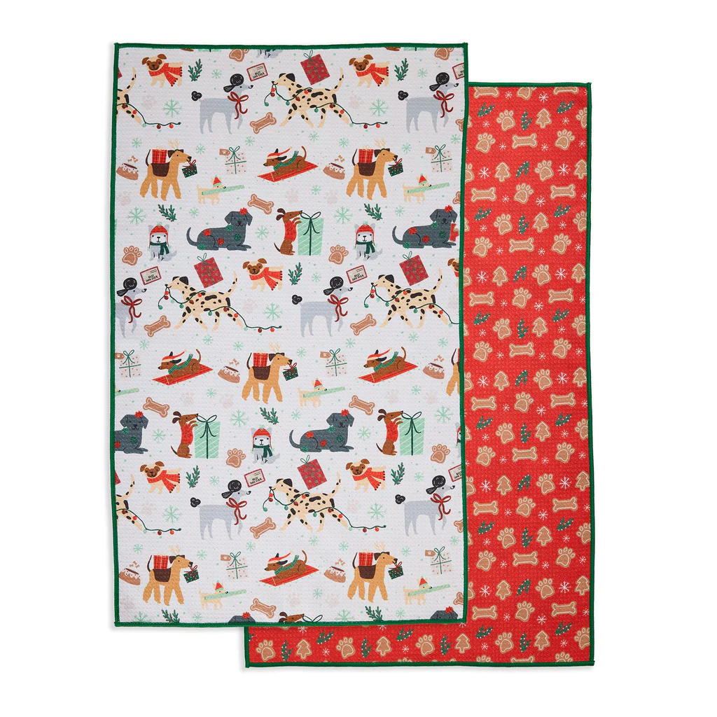Holiday Dog Towel