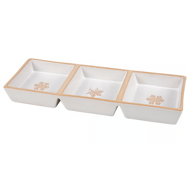Snowflake Tidbit Tray