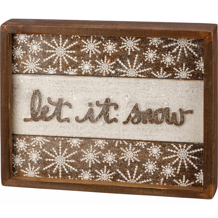 Let it Snow Box Sign