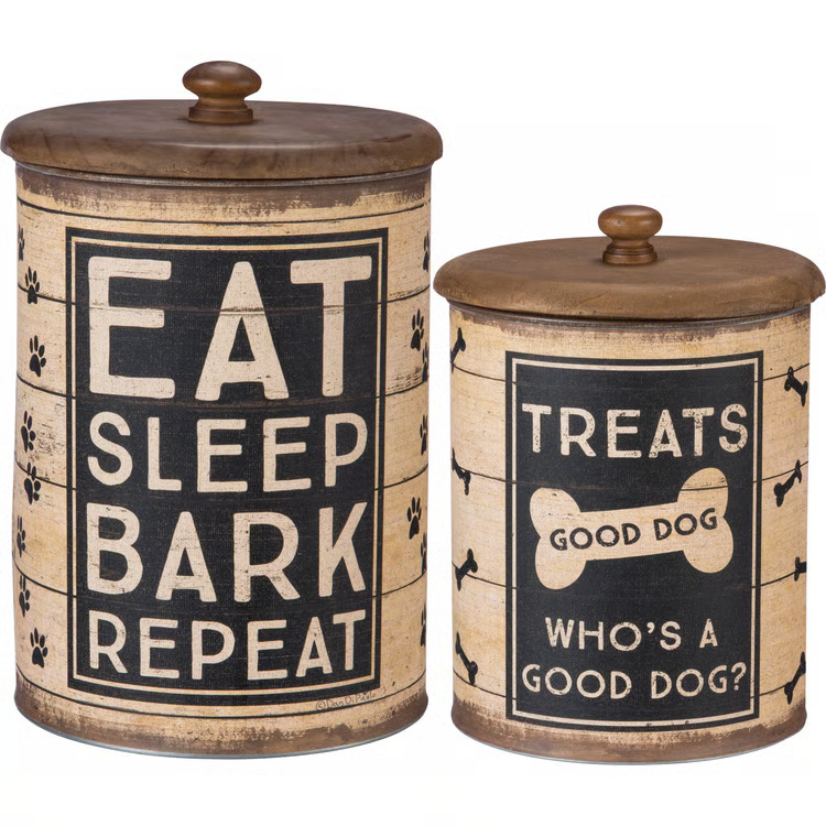 Dog Treat Canister Set