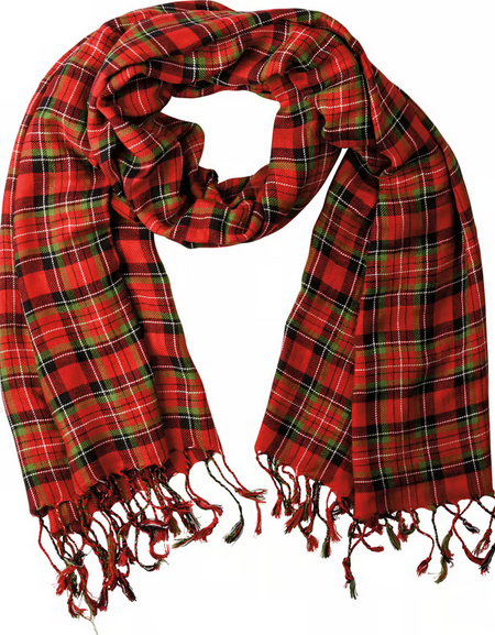Red & Black Plaid Scarf