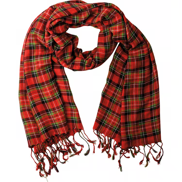 Red & Black Plaid Scarf